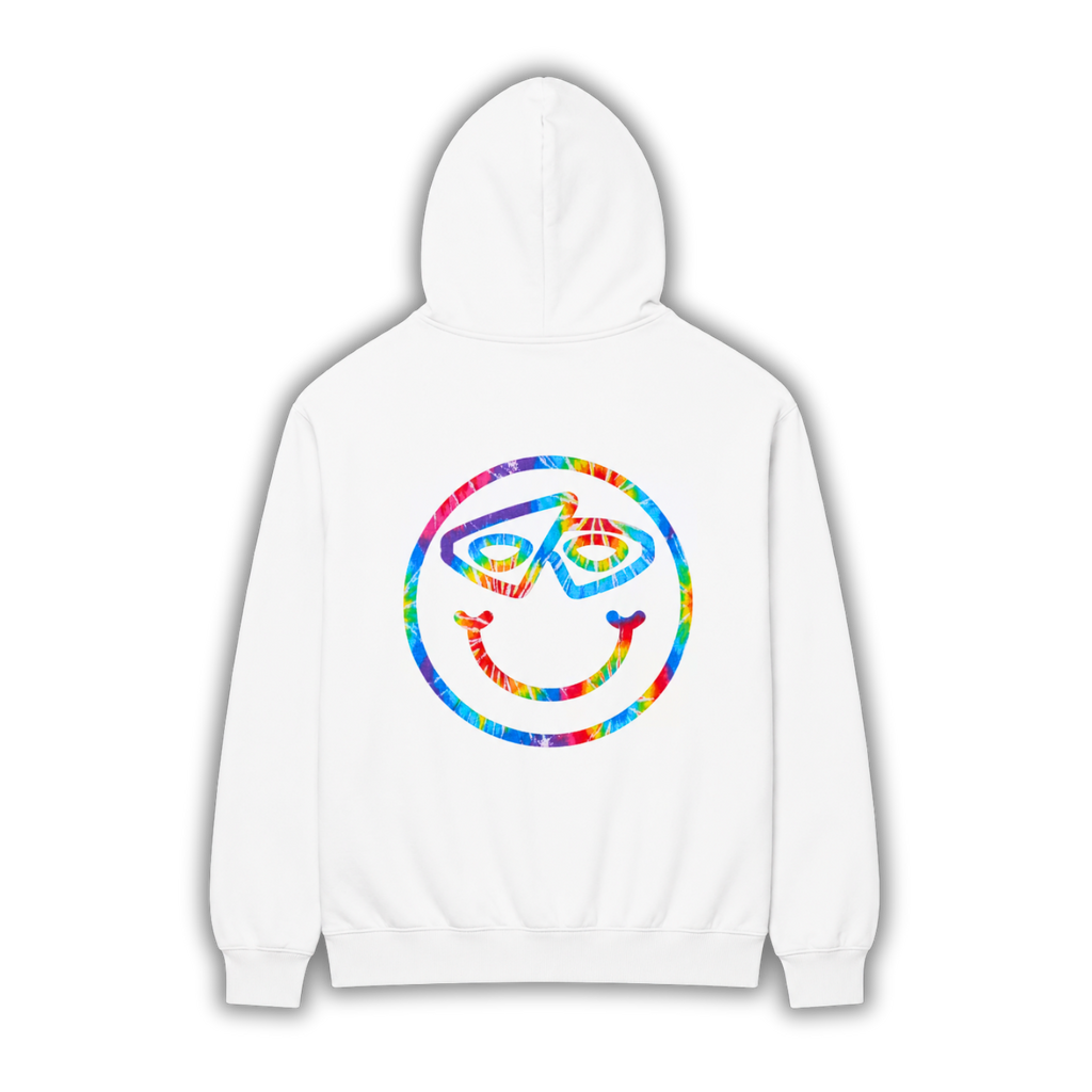 Tie Dye Smiley Hoodie