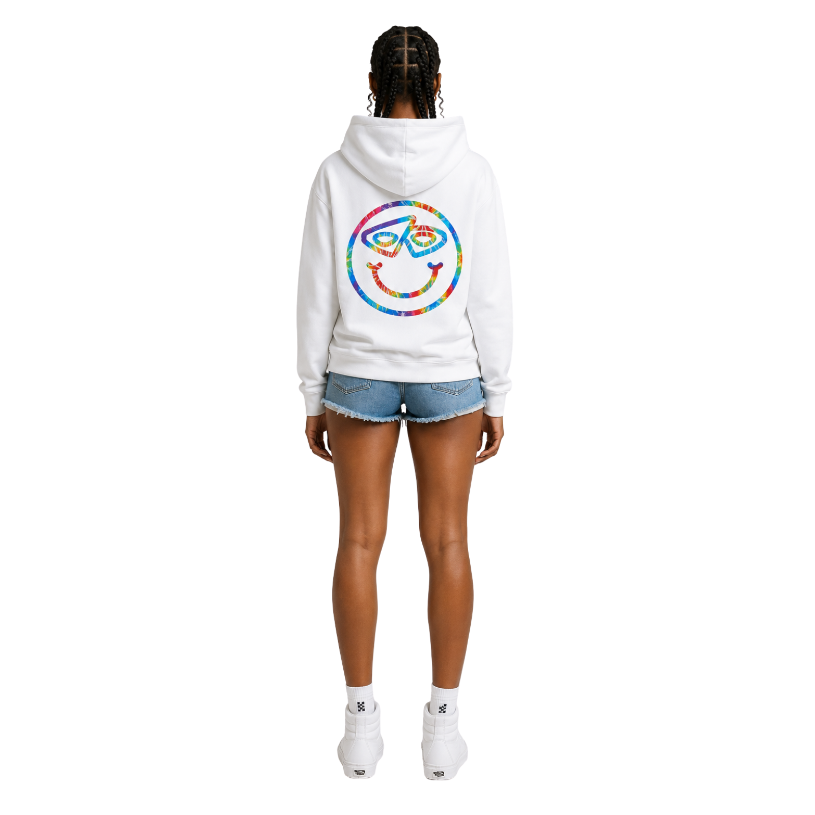 Tie Dye Smiley Hoodie
